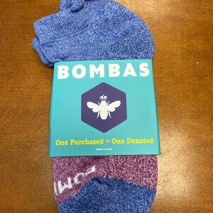 Bombas 3 PAIRS of Women's Ankle Socks (Violet/Fuchsia, Medium)
